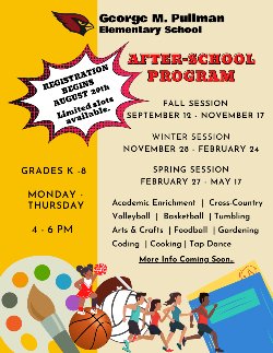 After School Program Registration Begins August 29, 2022